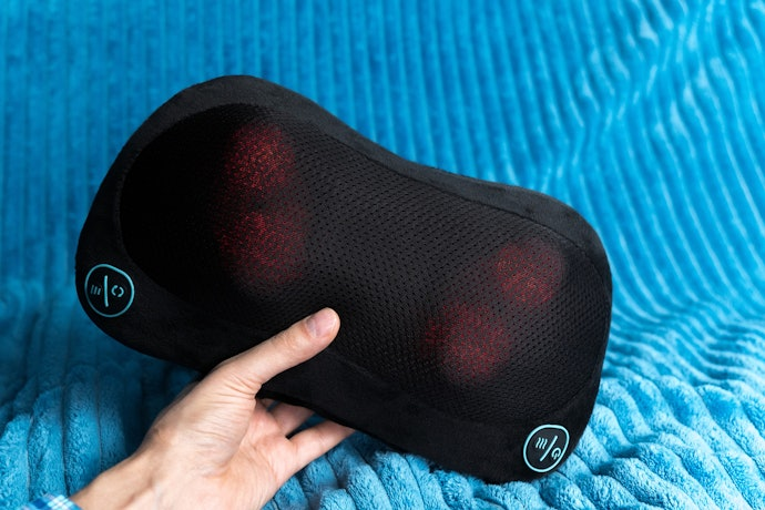 Cojín Almohada de Masaje Eléctrico Shiatsu Con Calor para Cuello Hombros Espalda Piernas Pies Alivio del Dolor Muscular